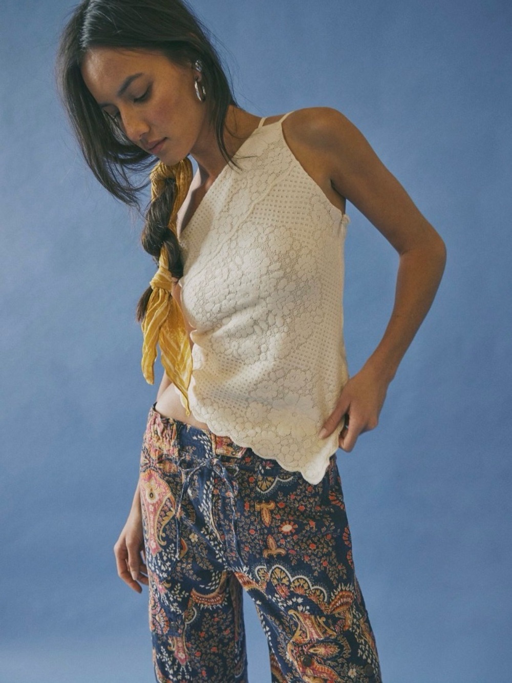 Free people clover one shoulder top